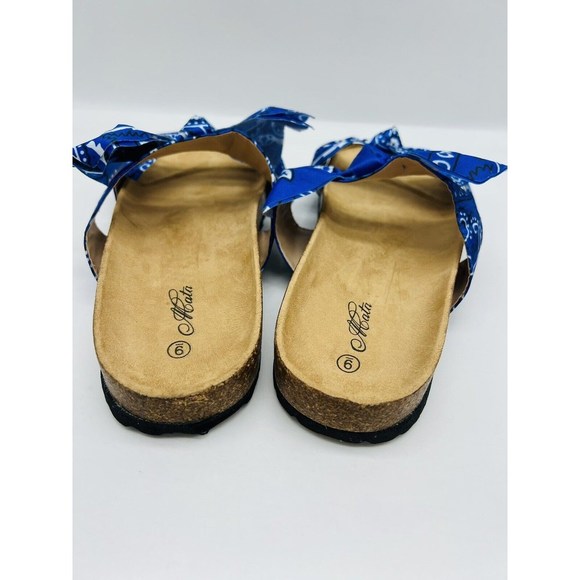 MATA Shoes Women's Bandana Broadwalk Sandal - Blue US 9 #T-13 - Picture 4 of 7